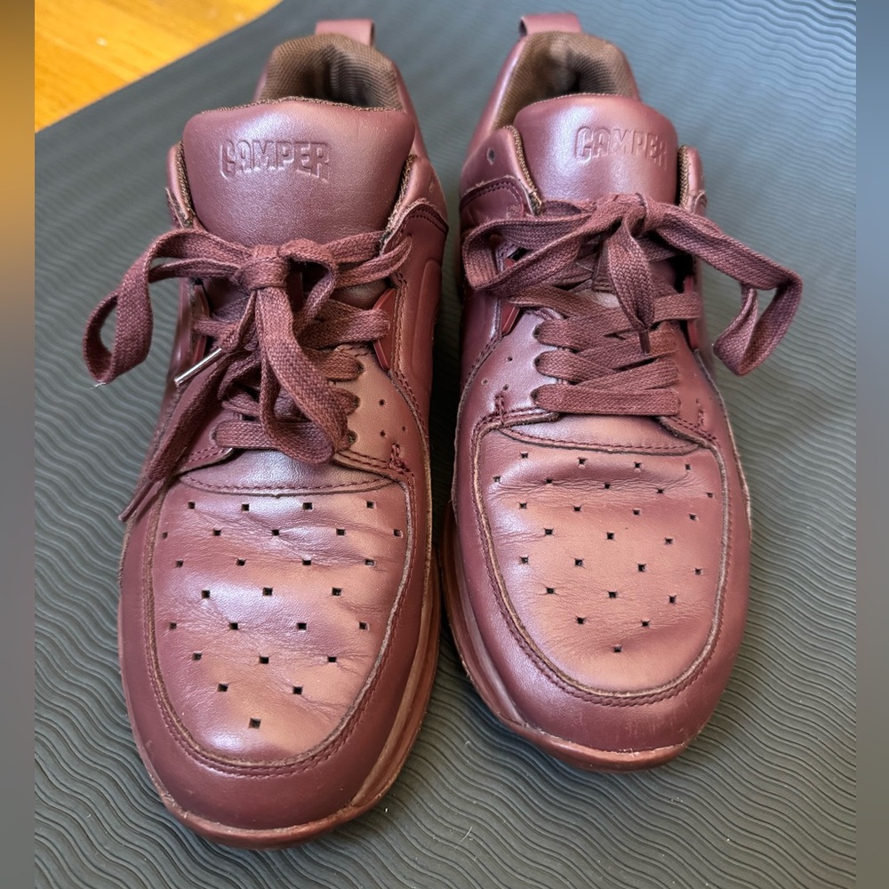 Camper Drift Monochrome Maroon Sneaker Size 39 - Picture 7 of 8